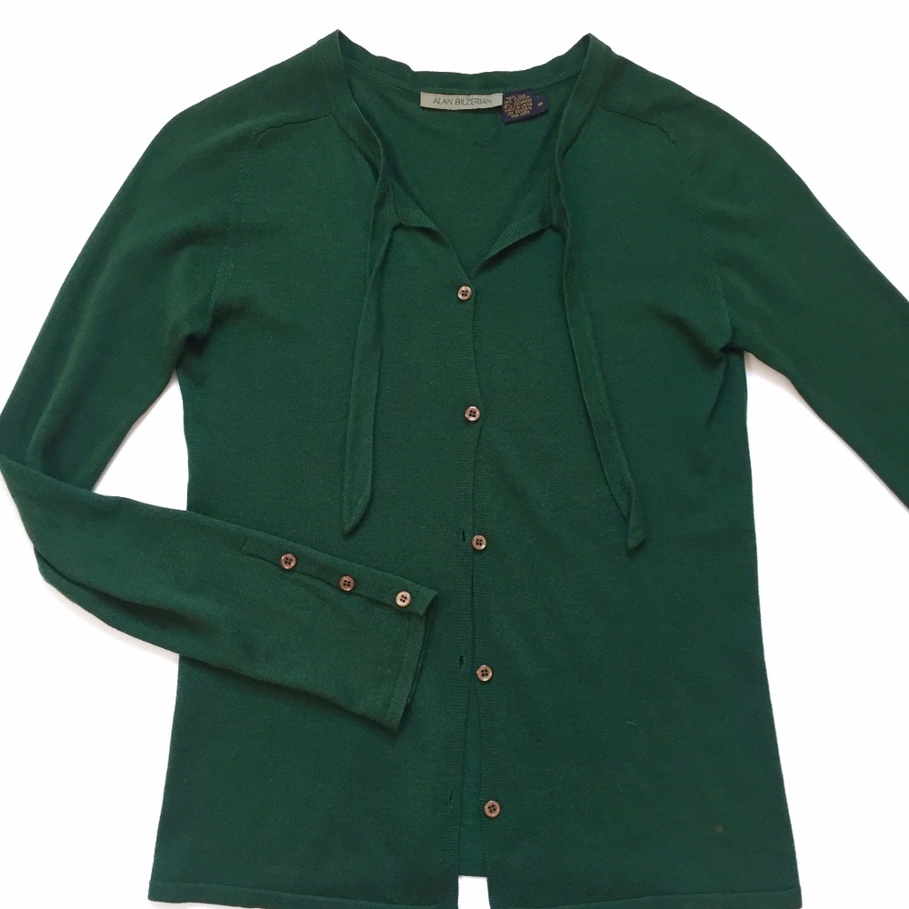 Alan Bilzerian Cashmere Silk Cotton Cardigan